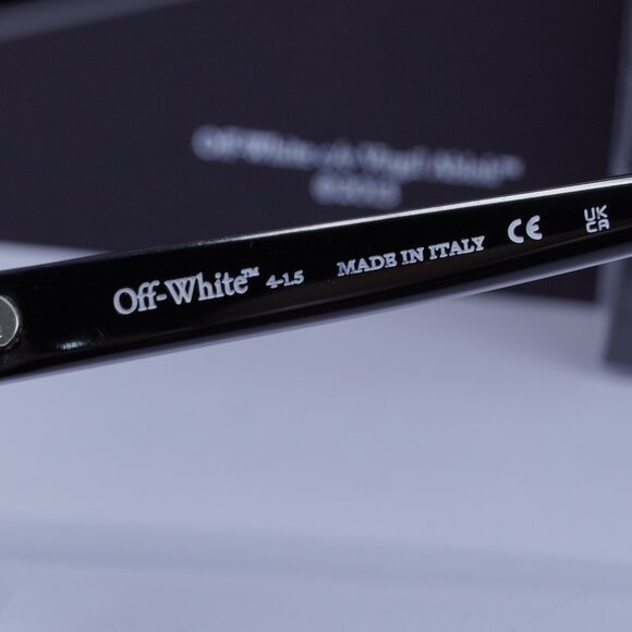 Off-White OERI143 LINCOLN 1007 Square Sunglasses – Black/Dark Grey - Picture 8 of 10